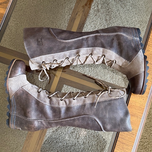 Sorel Cate The Great Tall LaceUp Lug Sole Wedge Boot Style NL2175-227 Size US8.5 - Picture 16 of 17